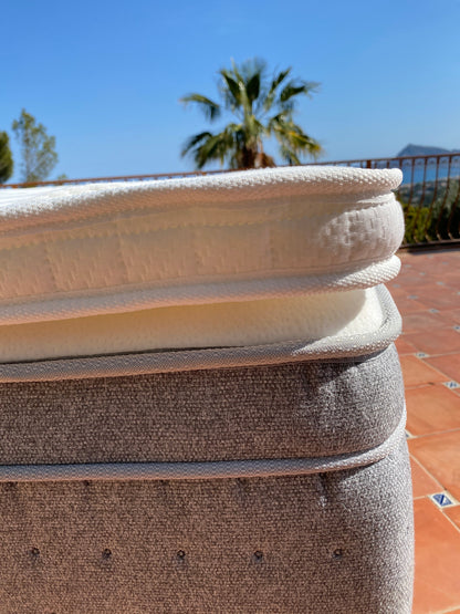 Surmatelas mousse mémoire de forme SO ! TOP BLANC 5 cm