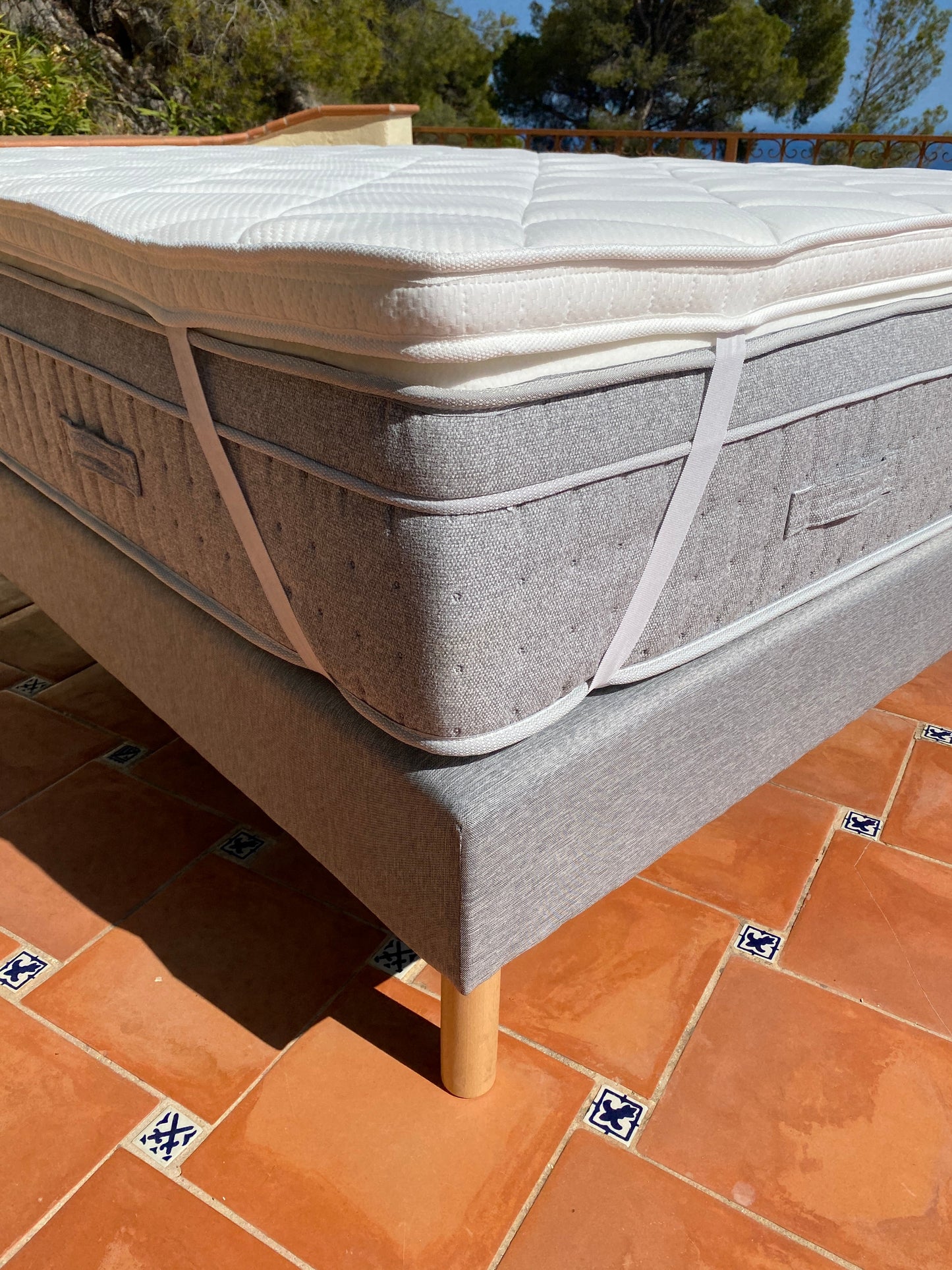 Surmatelas mousse mémoire de forme SO ! TOP BLANC 5 cm